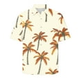 thumbnail image 5 of Xixinqiwan Men's Button Shirt,Men's Button Down Shirt Short Sleeve Lightweight Summer Tropical Beach Print Shirt Casual Resort Vacation Wear, 5 of 5