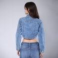 thumbnail image 4 of Chamarra Crop Mujer Mezclilla Stretch Savi Jeans, 4 of 4