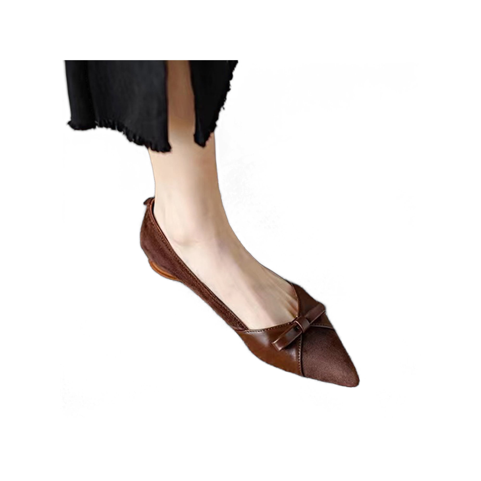 Dark brown ladies pumps best sale