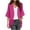 Hot Pink, variant on Turilly Womens Jackets Ladies Women's Solid Three Quarter Sleeve Kimono Cardigan Loose Chiffon Cover Up Casual Blouse Tops