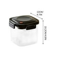 thumbnail image 3 of Yhmxh Organizadores y almacenamiento Frasco sellado al vacío para almacenar diversos granos, alimentos de cocina, plástico transparente, caja sellada a prueba de fugas para cinco granos., 3 of 6