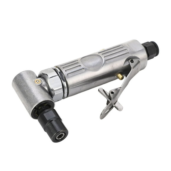 90° High-Speed Adjustable Air Die Grinder with 20000 RPM for Precision Polishing and Deburring, 1/4in & 1/8in Chuck Compatibility, Durable Zinc Alloy & Tungsten Steel Construction, Compact &