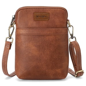 SENDEFN Vegan Leather Quilted Small Crossbody Shoulder Bag