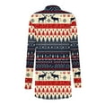 thumbnail image 6 of Colorful Ladies Skeleton Print Loose Fit Long Outerwear for Women Spandex Happy Vacation Christmas Halloween Lounge Cardigan Winter Fall Outfits 2025 Clothing L, 6 of 6