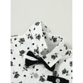 thumbnail image 5 of CARETOO Toddler Boy Clothes Sets 1-5T Formal Flower Dress Shirt Bowtie Suspender Pants Trousers 3pcs, 5 of 13
