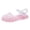 00-Pink231, variant on Hihipz Toddler Girls Jelly Sandals Hollow Out Buckle Soft Sole Breathable Casual Shoes Summer Beach Footwear