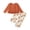 Brown, variant on Yaiqi 4T Toddler Girl Outfit Set 5T Child Girls Clothes Ruffle Long Sleeves T-shirt Top Pants 2pcs Clothing Green