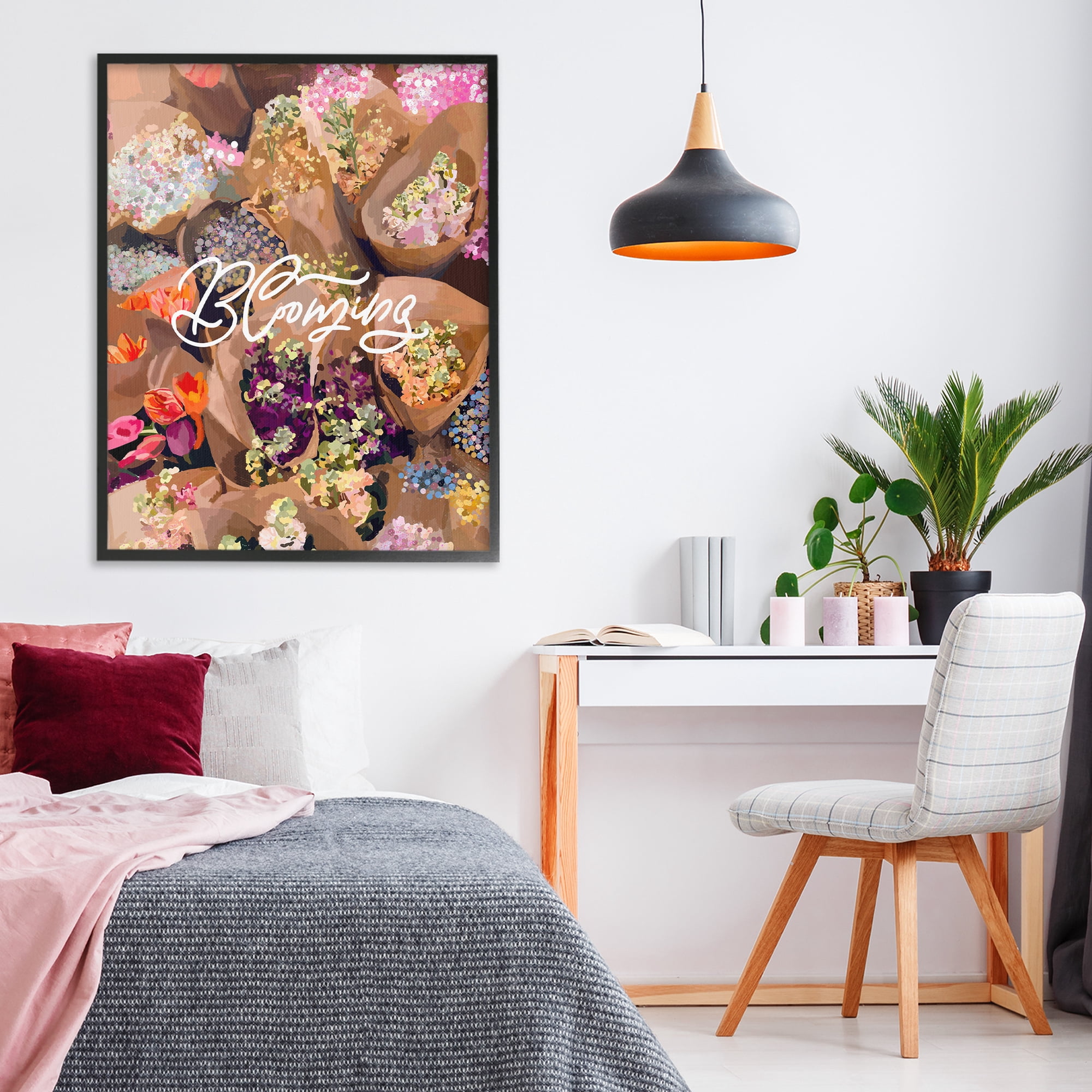 Stupell Industries Blooming Spring Bouquets Black Framed Giclee Art, design by Amelia Noyes