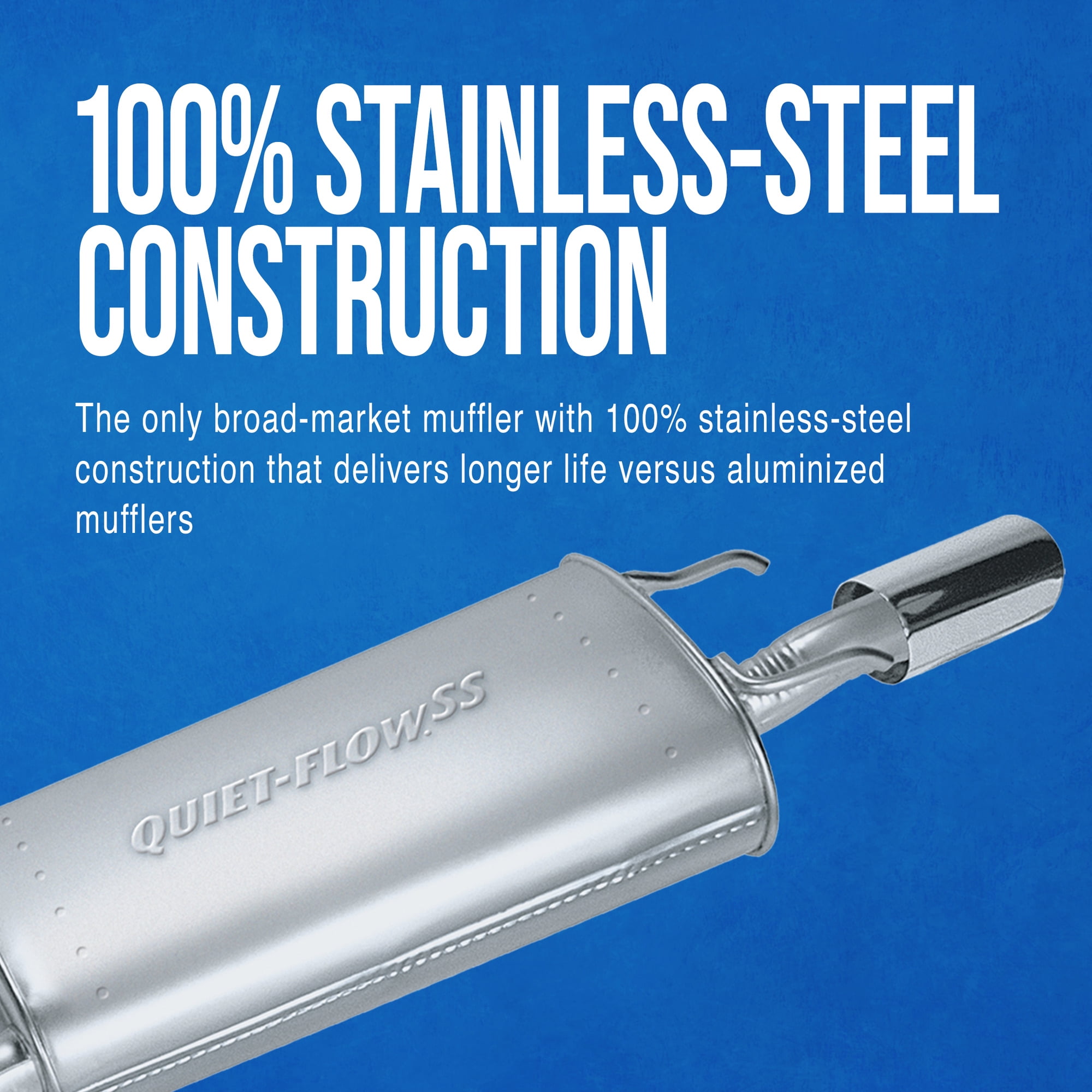 Walker 50355 Quiet-Flow Stainless Steel Muffler 