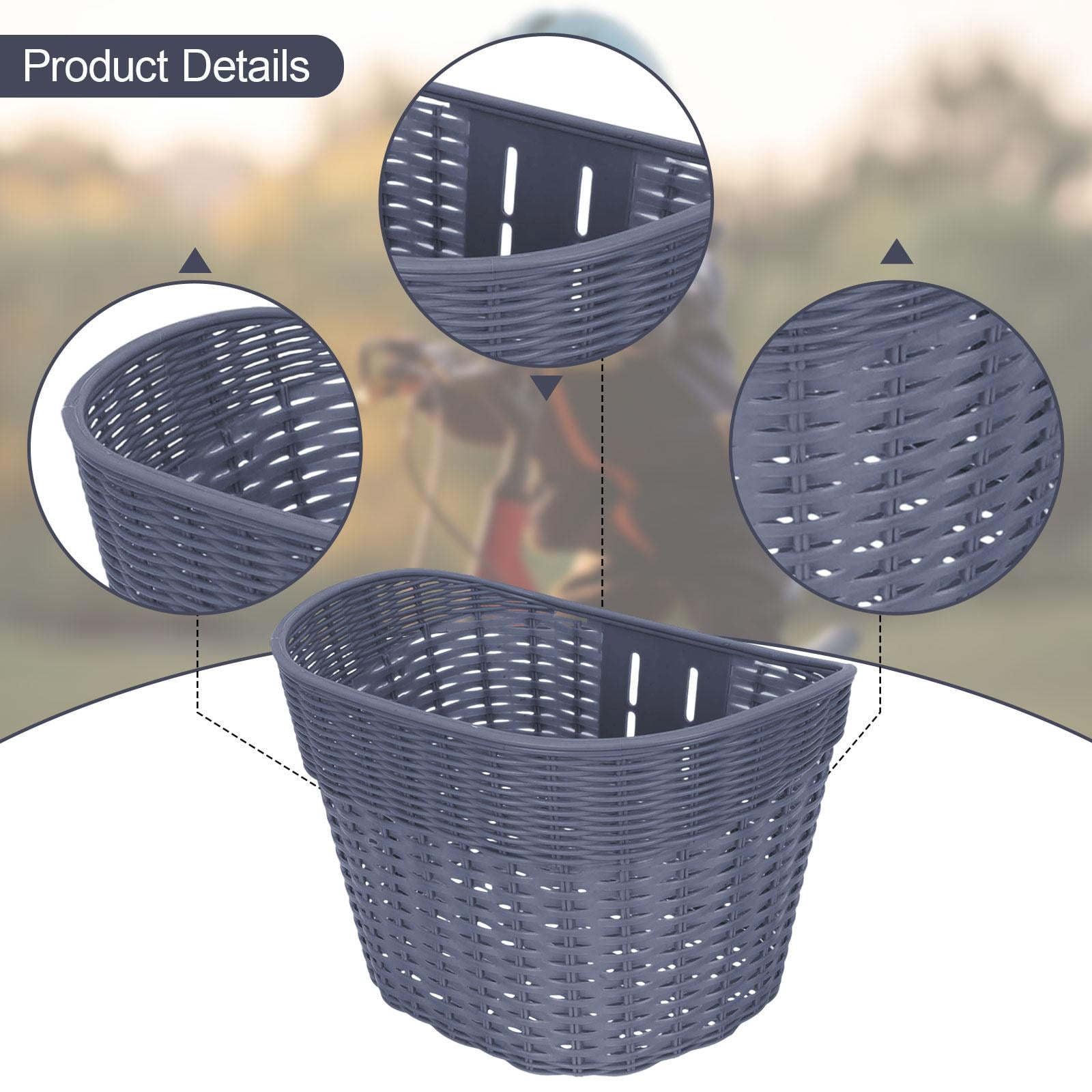 funtasica Front Kids Bike Basket Easy to Install Universal Sturdy Convenient Weatherproof Bike Accessories Kids Bicycle Tricycle Basket