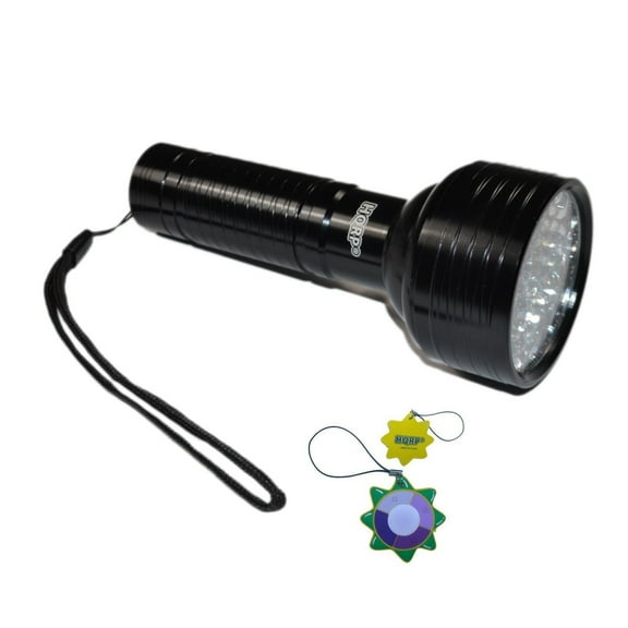 HQRP Powerful 68 LEDs UV Flashlight Blacklight 390-395nm for Pet & Pest Stains, Rodent Detection, Hunting / Animal Blood Tracking