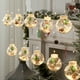thumbnail image 3 of Luz de cortina navideña, 8 modos, cadena de luces Led para ventana para fiesta de bodas, decoraciones navideñas, EE. UU., 3 of 5