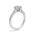 thumbnail image 3 of 0.55 Carat Brilliant Round Cut Natural Diamond Elegant Solitaire Wedding Ring for her in Solid 14K White Gold Size 9.5, 3 of 8