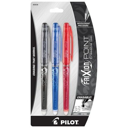 UPC: 0072838315793 | Frixion Extra Fine Point Erasable Gel Pens  Black/Blue/Red  3/pkg
