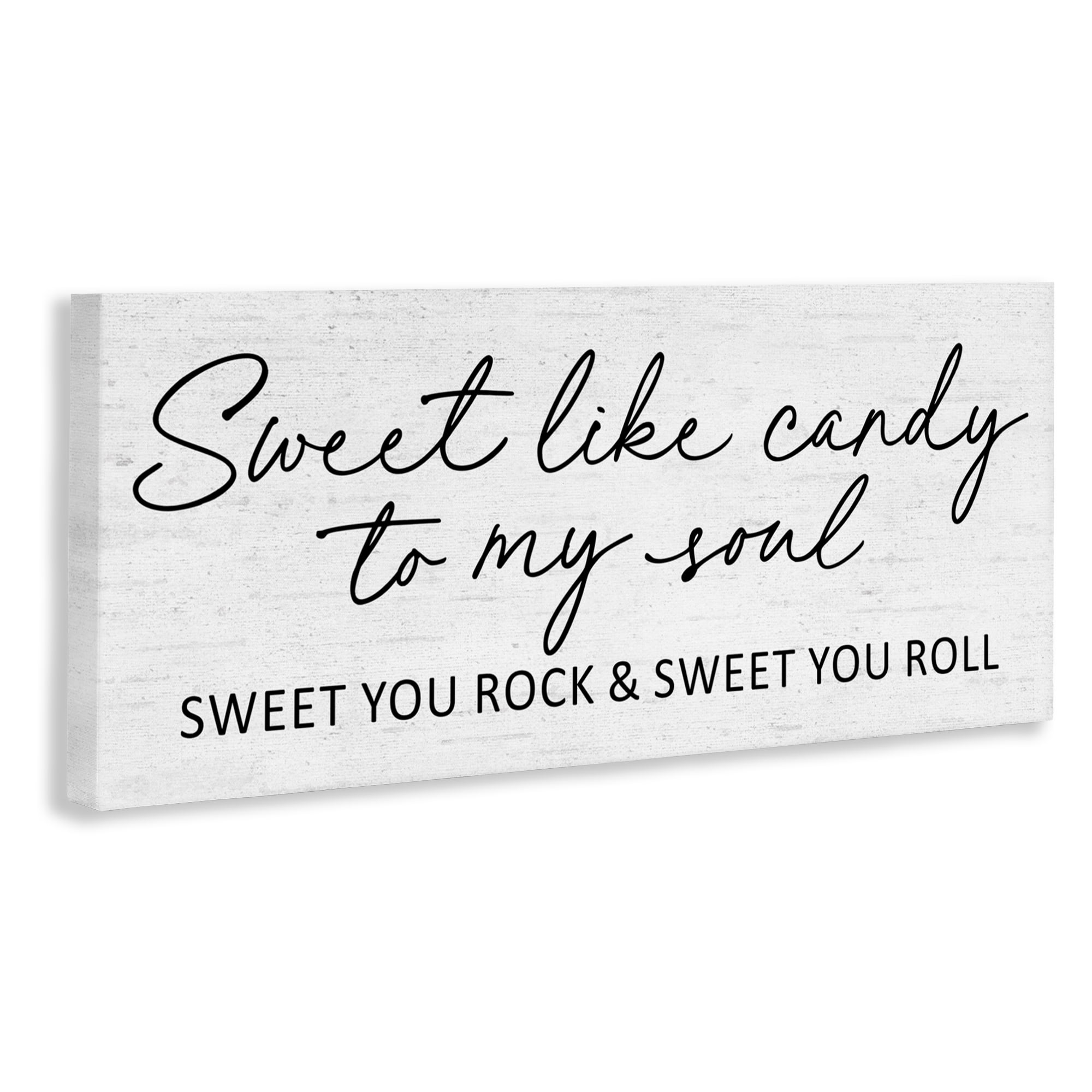 Sweet Like Candy Song Lyrics Canvas Wall Art, design by Lettered and Lined