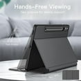 thumbnail image 3 of JETech Case for Samsung Galaxy Tab S9 FE+ / S9 FE Plus 12.4-Inch with S Pen Holder, Slim Folio Stand Protective Tablet Cover, Multi-Angle Viewing (Black), 3 of 6