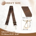 thumbnail image 2 of Uxcell Purse Straps Replacement Crossbody, 51 Inch Wide Shoulder Bag Strap Adjustable Canvas Straps for Handbag Wallet Clutch Crossbody Bags, Khaki, 2 of 6