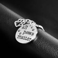 thumbnail image 3 of GOOHOCHY 2 colgantes con letras "All Paws Matter" para mascotas, collar con letras de moda, joyería colgante, accesorios para fotos, accesorio para el cuello de perro., 3 of 8