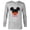 Athletic Heather, variant on Disney Mickey Mouse Icon Shorts Papá Birthday Día del Padre - Long Sleeve T-Shirt for Men - Customized-White