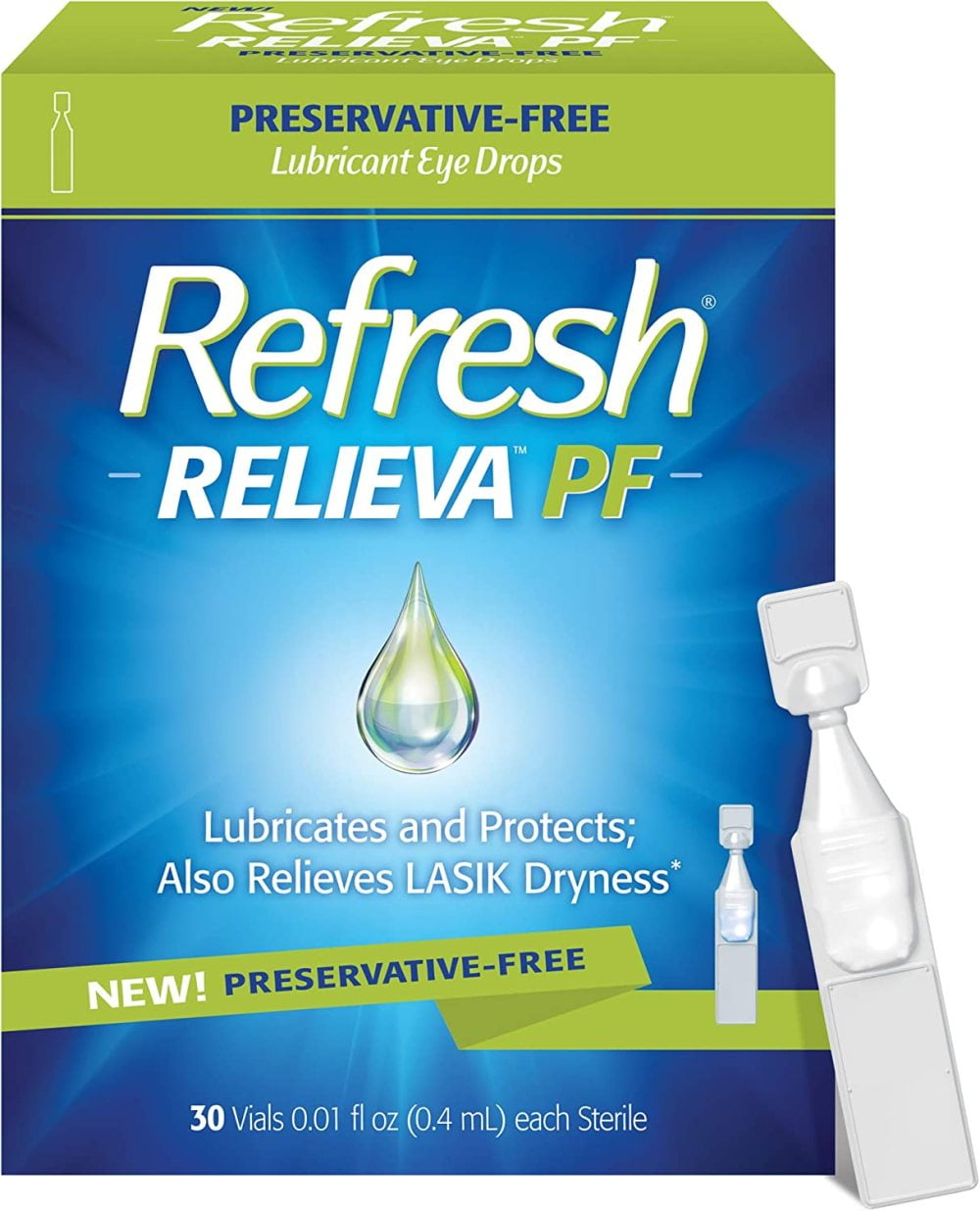 Refresh Relieva PF Lubricant Eye Drops PreservativeFree 001 Fl Oz