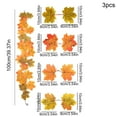 thumbnail image 3 of Halloween Artificial Maple Leaf Vine - Autumn Fake Plant Garlandfor Holiday Party Home Decor And Seasonal Scene Setup, 3 of 6