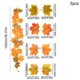 thumbnail image 2 of 3pcs Hojas de arce de Halloween simuladas, decoración de otoño artificial, follaje verde, enredaderas de hojas de arce artificiales -165: planta verde artificial, enredaderas de hojas de arce, 2 of 6