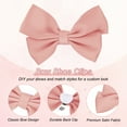 thumbnail image 2 of Uxcell 4-Pack Bow Shoe Clips, Satin Elegant Detachable Shoe Buckle Bridal Bow Heels Accessories [Pink], 2 of 7
