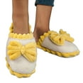 thumbnail image 3 of Vedolay Slippers for Women Indoor Comfort Slippers Plush Lining Slip-On House Shoes for Indoor Yellow,41, 3 of 5