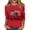 Red, variant on Women's 250th America Anniversary Independence 250 Years of Freedom 3/4 Sleeve Crew Neck T-Shirt