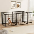 thumbnail image 3 of 63" Heavy Duty Dog Crate Large Dog cage Strong Metal Dog Kennels and Crates for Large Dogs Black.63 L x 29.9" W x 31.9" H., 3 of 18