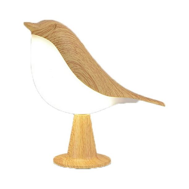 Fiudx Lámpara de Aromaterapia, Nocturna Forma de Pájaro y Decoración de Urraca, Led Regulable para Coche, Ideal para Leer En Dormitorio, Familiaridad Real, Batería de 15 H.