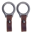 thumbnail image 1 of 2X Titanium Alloy Keychain Car Keychain Pendant Cowhide Strap Pendant Men's Gift Gift, 1 of 5