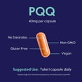 thumbnail image 6 of PQQ 40mg (Pyrroloquinoline Quinone) (120 Vegetarian Capsules) (60 x 2) - No Stearates - Vegan - Non GMO - Gluten Free, 6 of 7