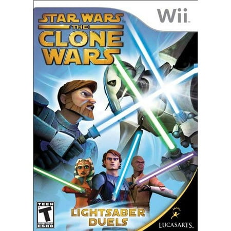 Refurbished Star Wars The Clone Wars Lightsaber Duels For Wii And Wii U Walmart Com - roblox lightsaber battles 2