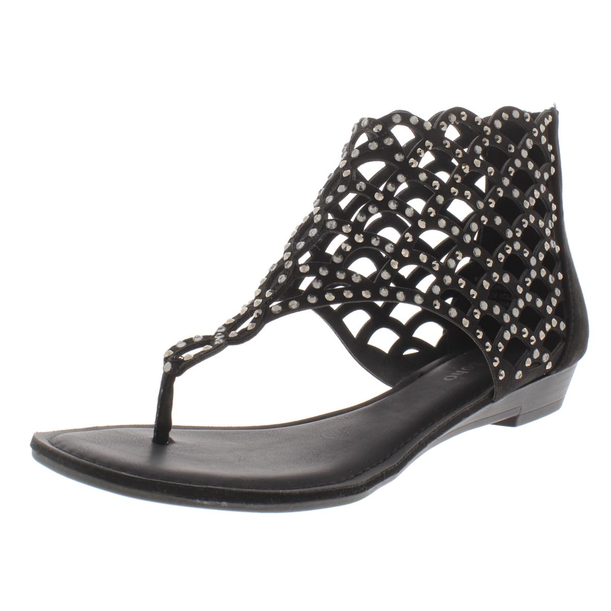 Zigi Soho Womens Melaa Faux Suede Rhinestone Thong Sandals Taupe 9 Medium  (B,M) - Walmart.com