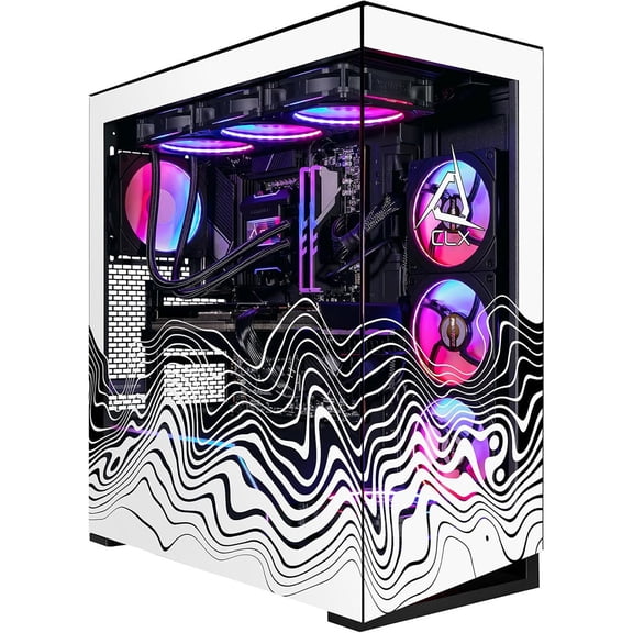 CLX Horus Gaming Desktop Computer, AMD Ryzen 7 9800X3D, 64 GB, 6 TB HDD, 2 TB SSD, Mid-tower, Black