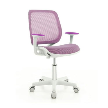 Resenkos Swivel Mesh Children Computer Chair with Adjustable Height-Purple, Kids Chairs for Kids