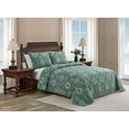 thumbnail image 2 of Tommy Bahama Turtle Cove Collection Quilt Set-100% Cotton, Reversible Bedding with Matching Sham, Pre-Washed for Added Softness, Queen, Green, 2 of 4