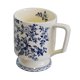thumbnail image 5 of Taza de cerámica con flores, taza de café Floral novedosa, taza de té, vajilla de 420ml para café y té, taza de flores azules para hermana y adultos, 5 of 9