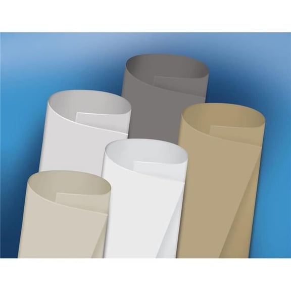 9 ft. 6 in. x 40 ft. TPO White Fleece Back RV Roofing