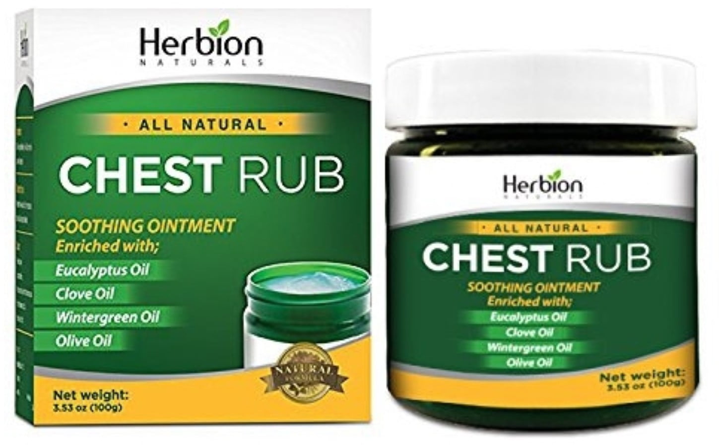 Herbion All Natural Chest Rub, 3.5 oz