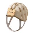 thumbnail image 1 of Casco para bebé, casco para bebé, suave, anticaída, anticolisión, cómodo y transpirable, gorro para niños y niñas, marrón, 1 of 9