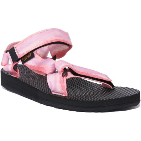 Teva Original Universal Tie-Dye Women s Vegan Hook And Loop Strap Sandal In Pink Size 9