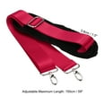 thumbnail image 2 of Uxcell 59" Shoulder Strap, 1.5" Width Nylon Adjustable Replacement Strap with Anti Slip Padded Swivel Hooks, Red, 2 of 6