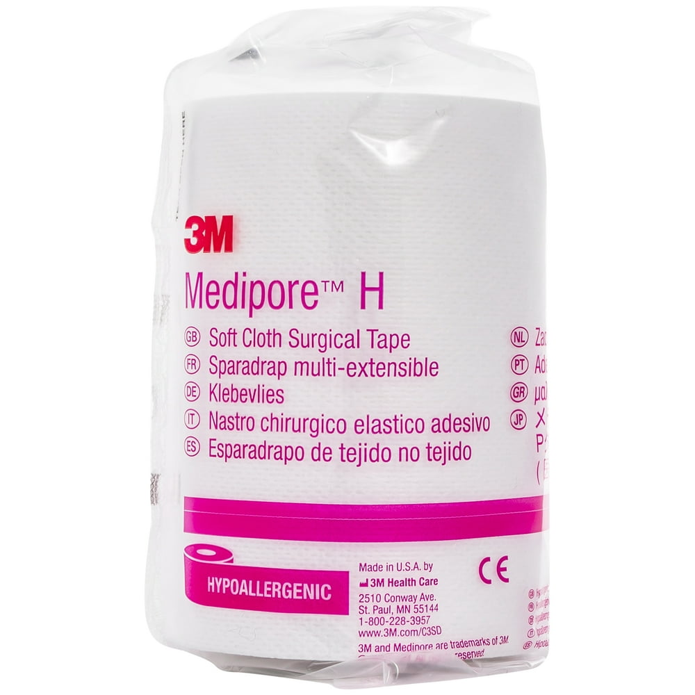 3M 2864 Medipore H Soft Cloth Surgical Tape 4" x 10 yd 1 Roll