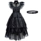 thumbnail image 1 of Vestido de actuación de la familia Adams, vestido con velo, vestido de velo negro de Adams, miércoles, Adams cosl, 1 of 6