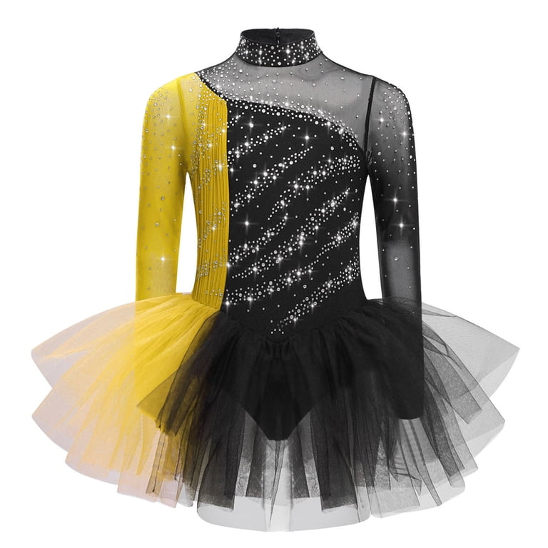 black and gold figure skating dress Celia-Navy – starathletes.store main image 0