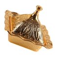 thumbnail image 4 of Siruishop Decorative Candy Bowl Alloy Candy Jar for Chocolate Sugar Turkish Tableware. Gold, 4 of 8