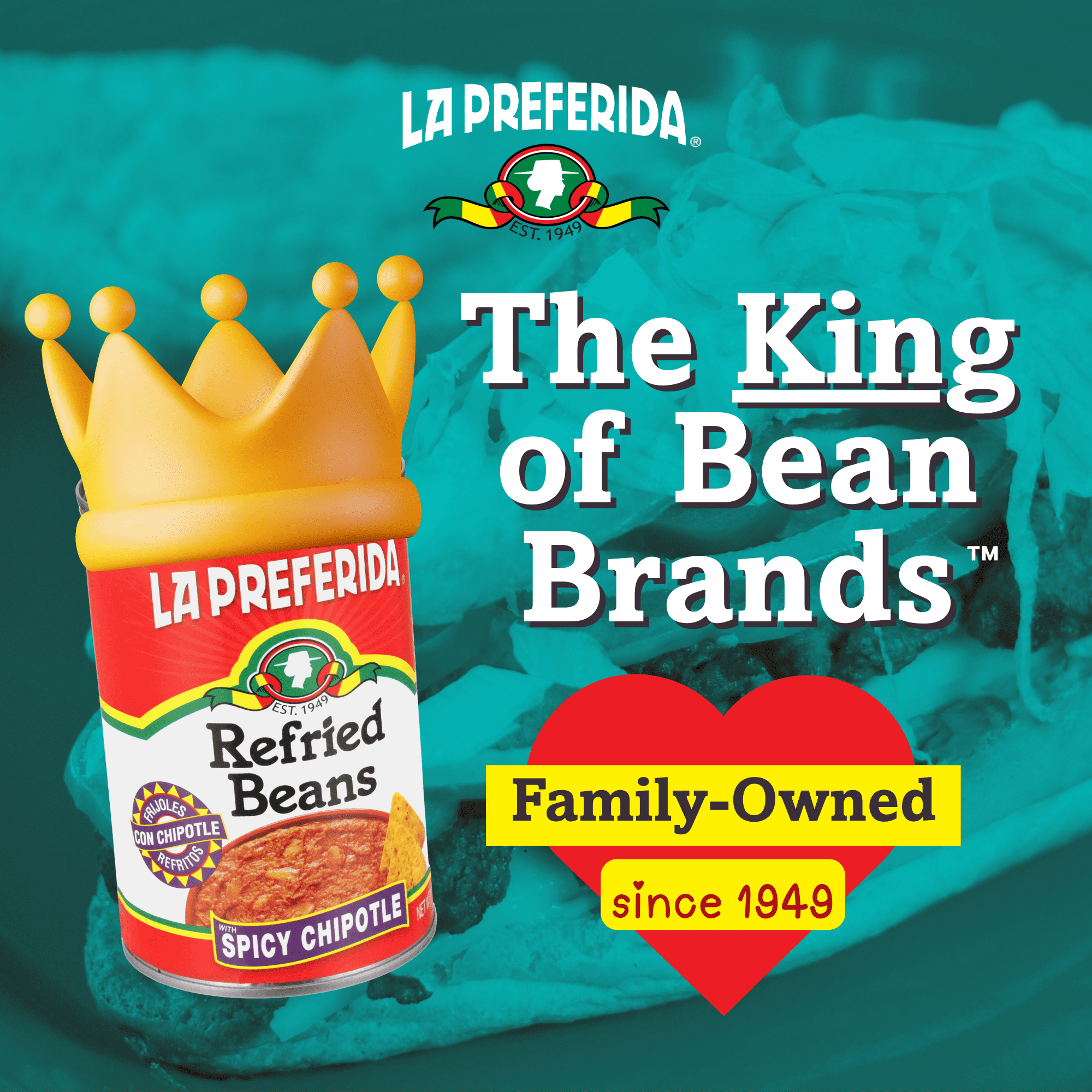 (6 pack) La Preferida Refried Beans with Spicy Chipotle, 16 Oz