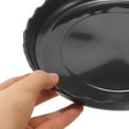 thumbnail image 3 of WEUVEB 5Pcs Black Round Plastic Plant Saucer for Water Collection and Floor Protection 7.9X7.9X0.9in, 3 of 7